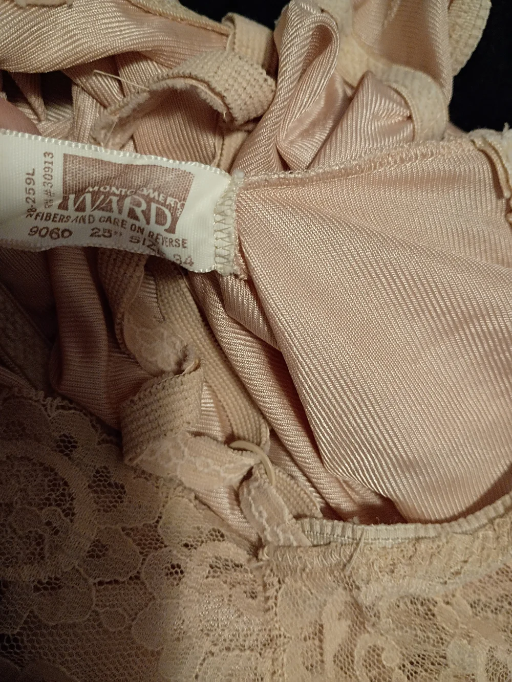 Lace-Trim Slip in Light Beige Dress - Picture 3 of 7